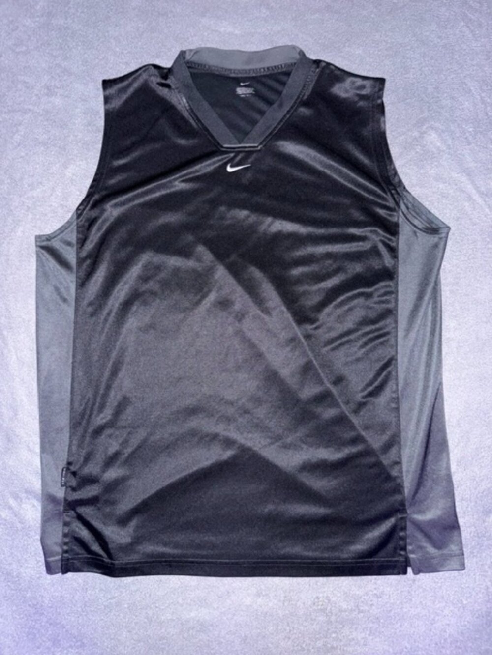 Nike Jersey Men’s L-XL Black Athletic Basketball Training Top